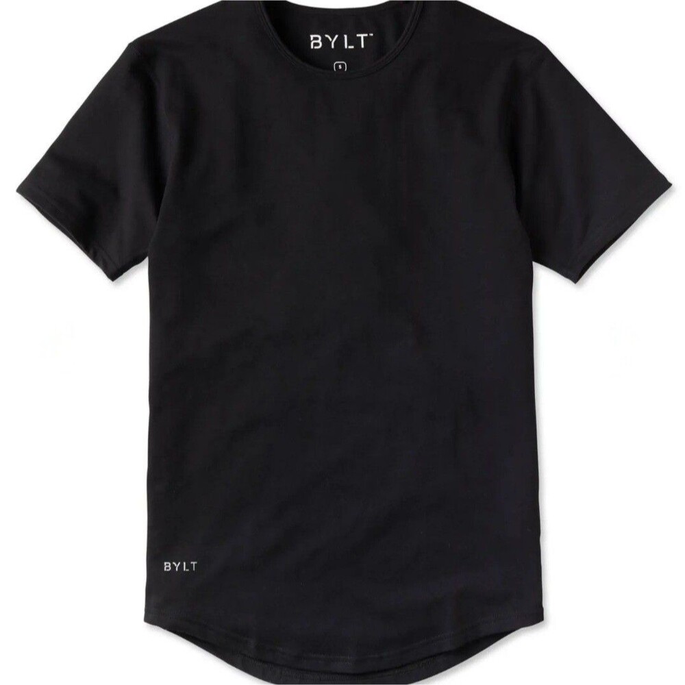 New BYLT Signature Drop Cut Short Sleeve T-Shirt - Black - Men's S